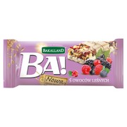 Bakalland Ba! 5 owoców leśnych Baton zbożowy 40 g