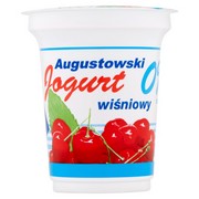 Mlekpol Jogurt Augustowski wiśniowy 0% tłuszczu 350 g