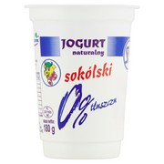 Mlekpol Jogurt naturalny sokólski 0% tłuszczu 180 g