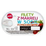 Mega Ryba Filety z makreli w sosie pomidorowym 170 g
