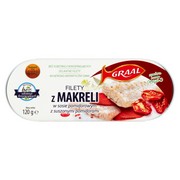 GRAAL Filety z makreli w sosie pomidorowym z suszonymi pomidorami 120 g